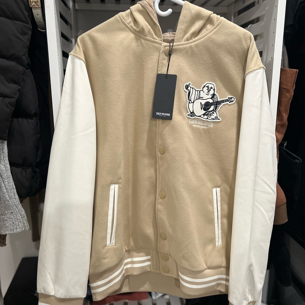 True Religion Two-Tone Varsity Jacket